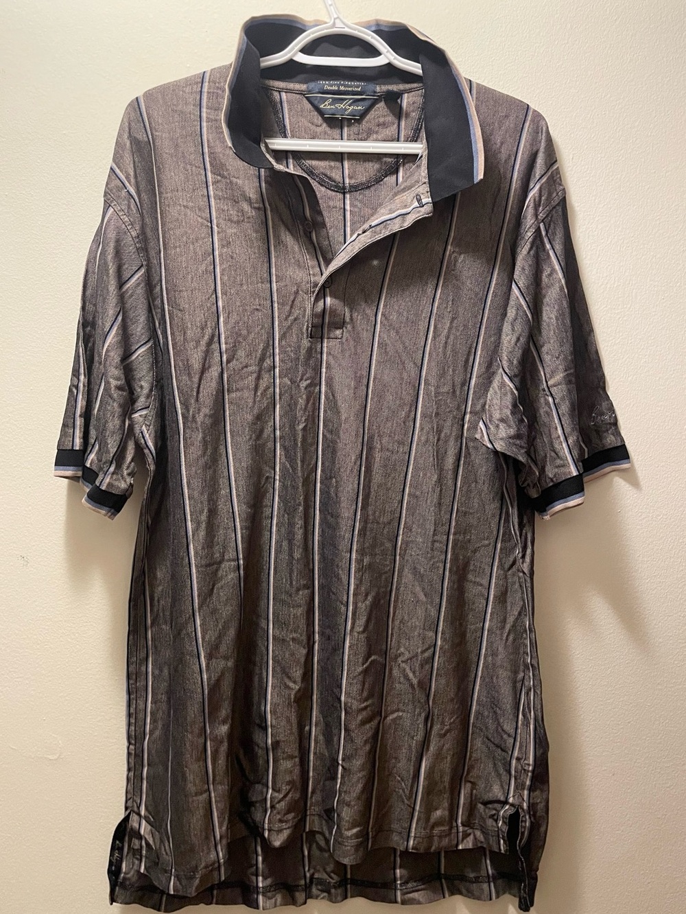 Vintage-style Striped Polo Shirt -
